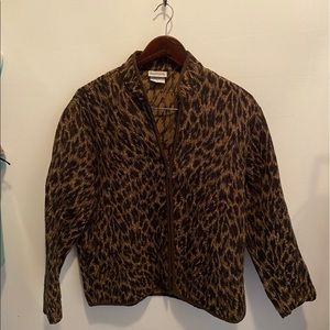 Vintage Animal Print Jacket - Women’s Medium